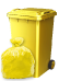Verkaufsverpackungen, Leichtverpackungen (LVP), gelbe Tonne, gelber Sack